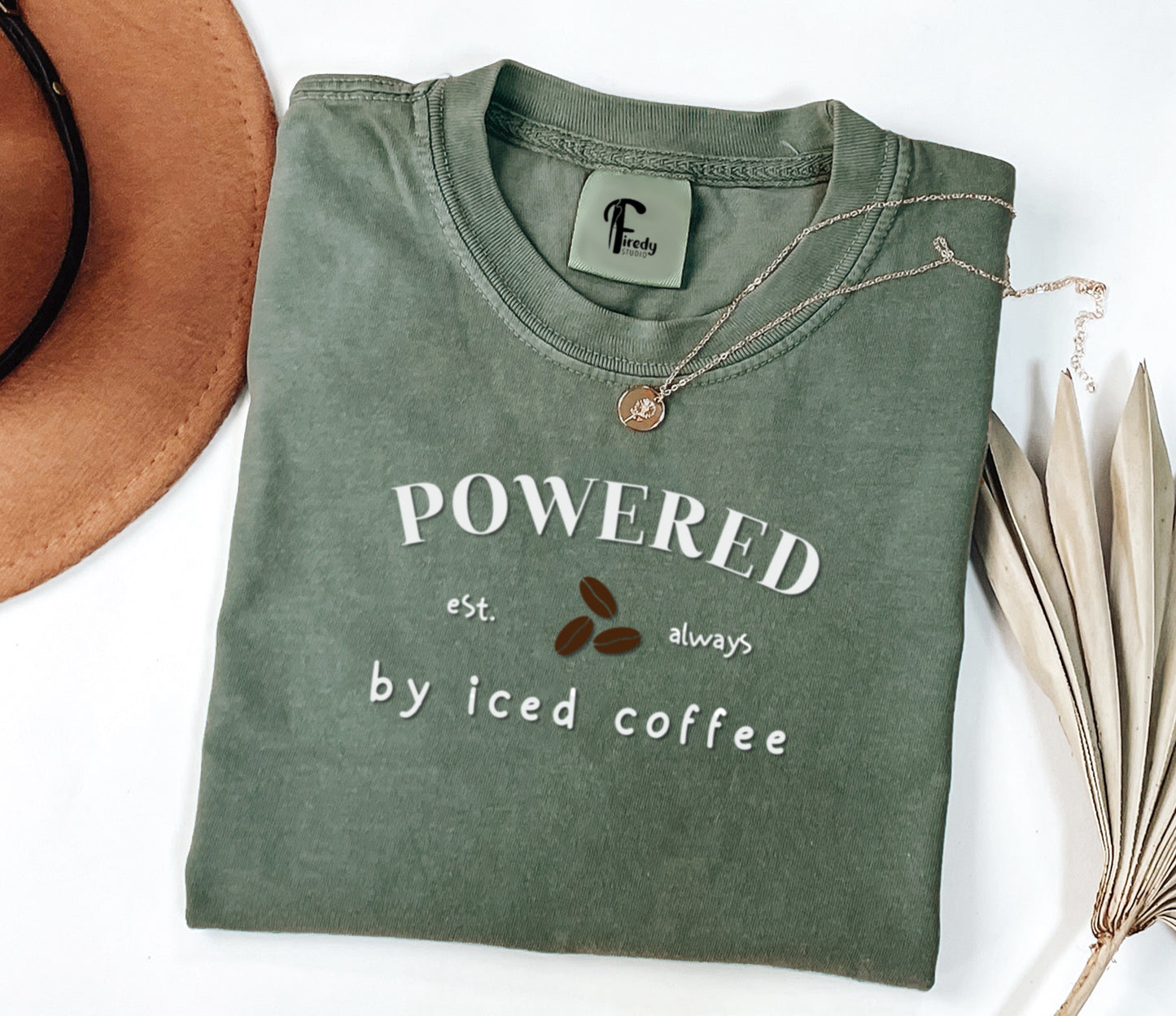 Tee-shirt Powered by coffee