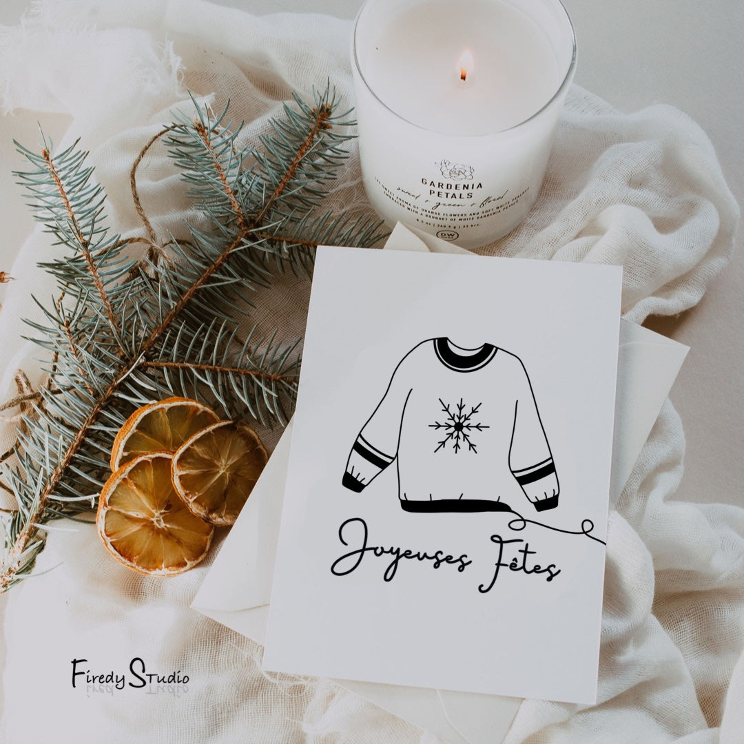 Carte de souhaits/sweater