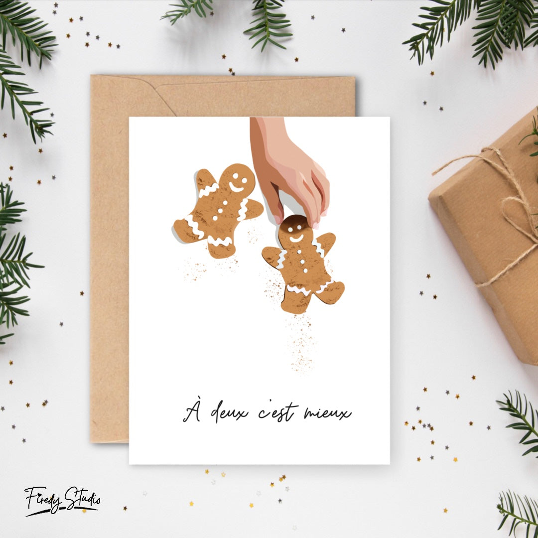 Carte de souhaits/pains d’épices