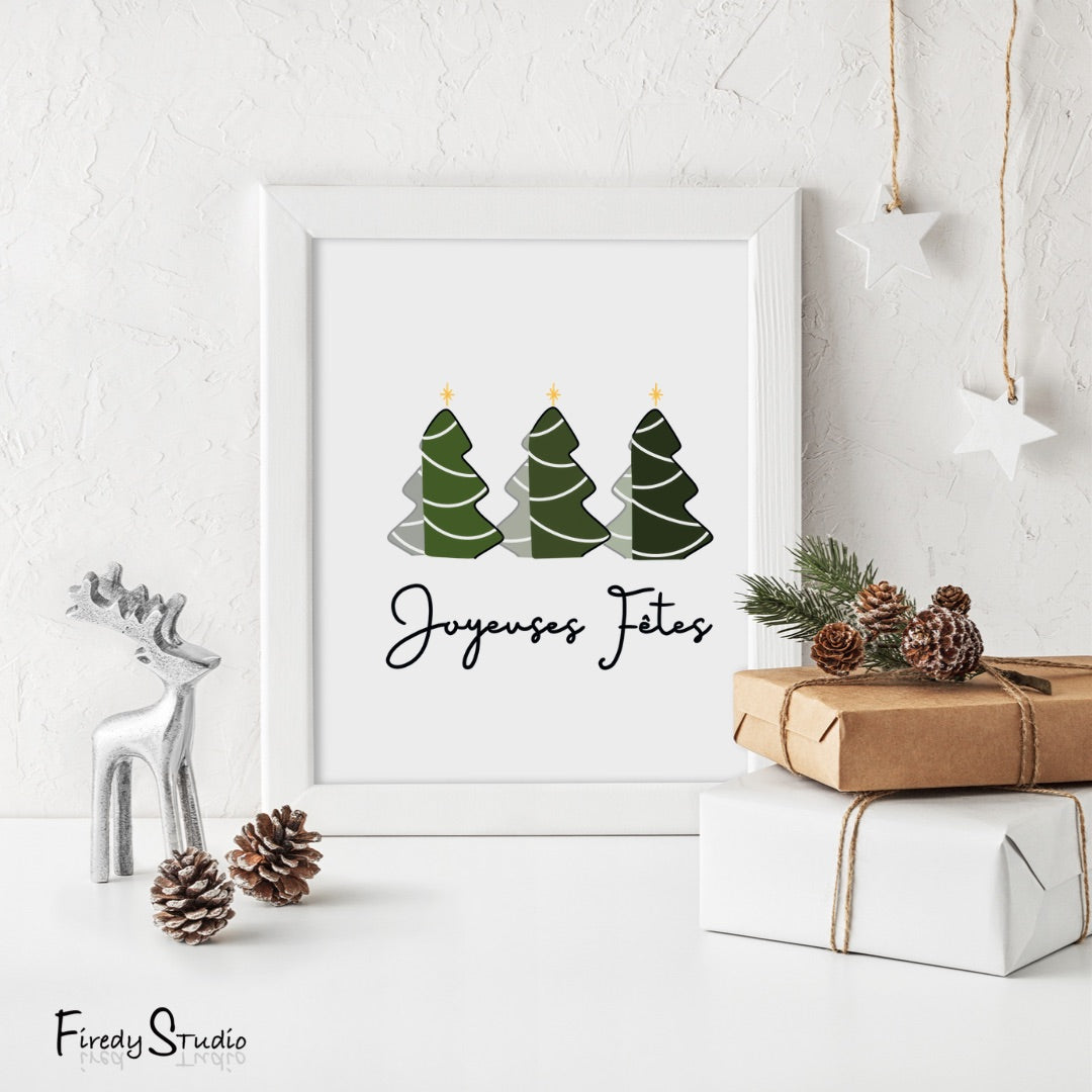 Carte de souhaits/sapins