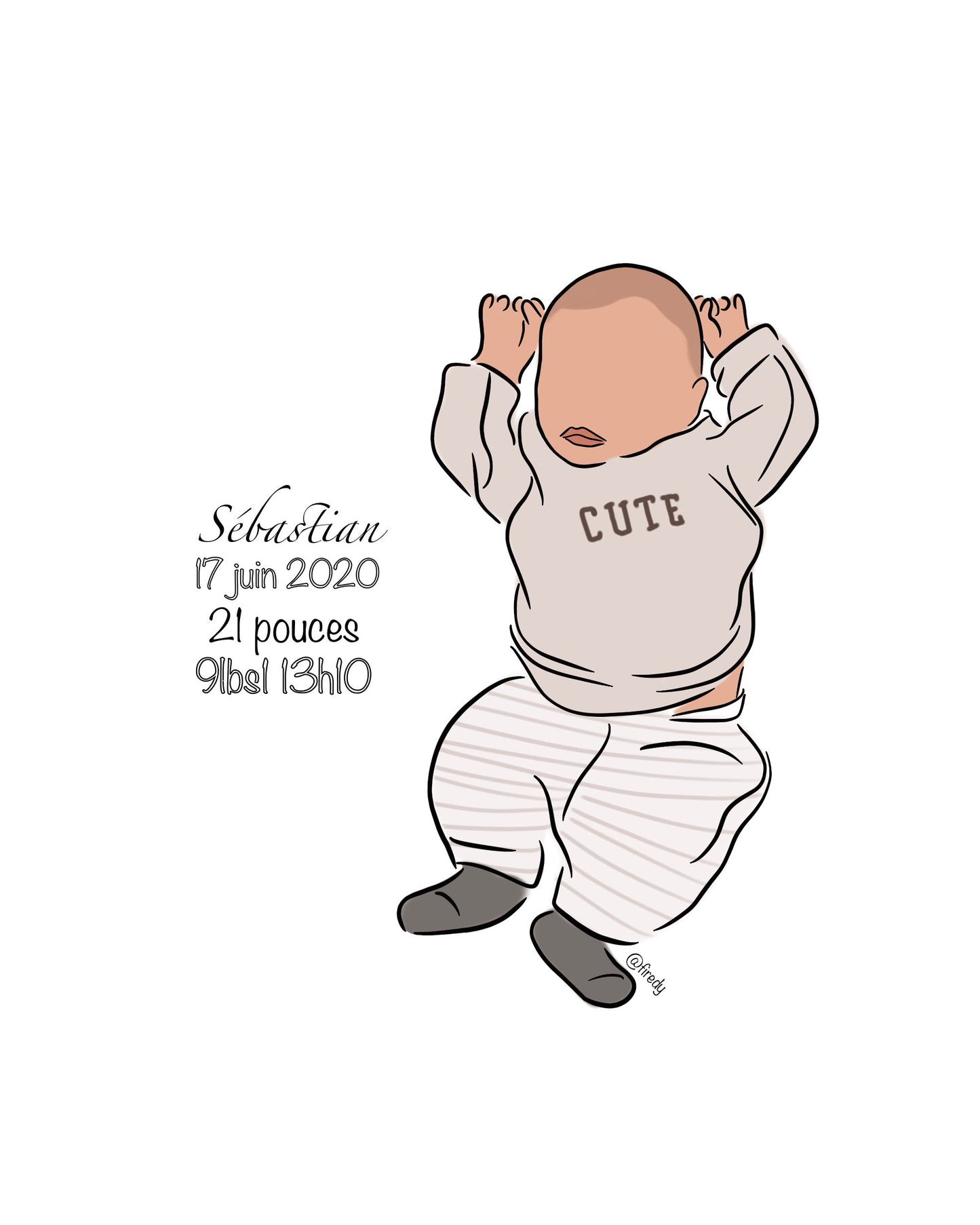 Numérique New born personalisée