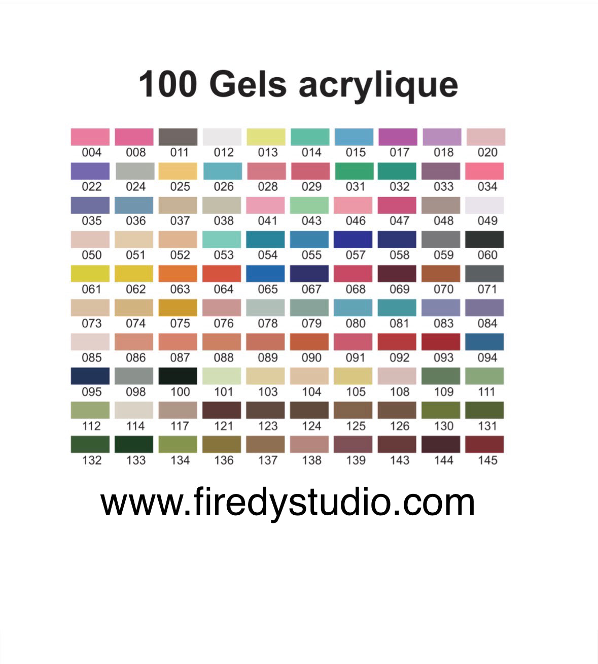 [PRÉ-VENTE] 100 CRAYONS GEL Firedy Studio