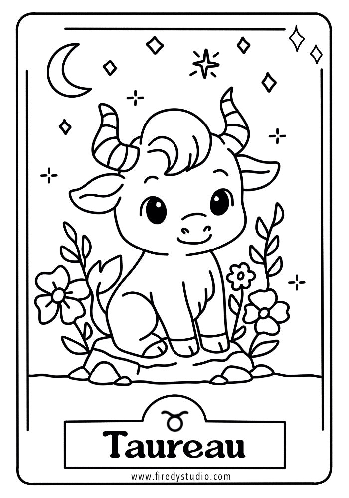 Coloriage TAUREAU GRATUIT