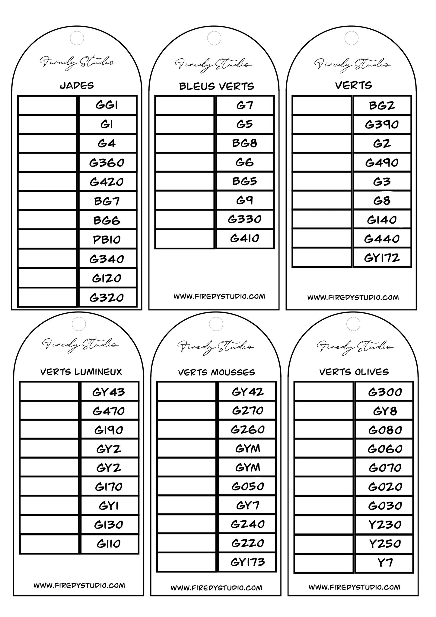 Nuancier Pantone 320 alcool