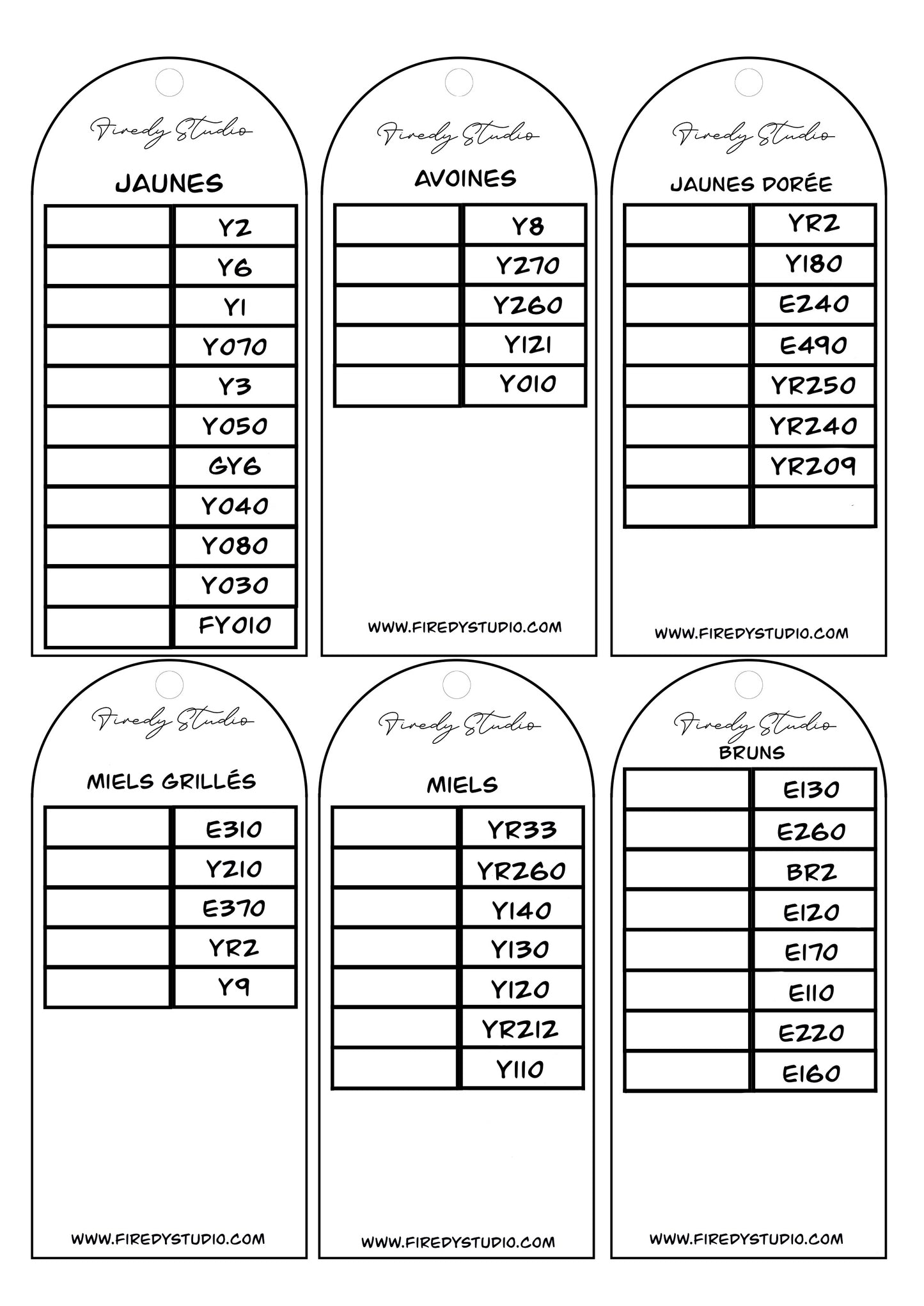 Nuancier Pantone 320 alcool