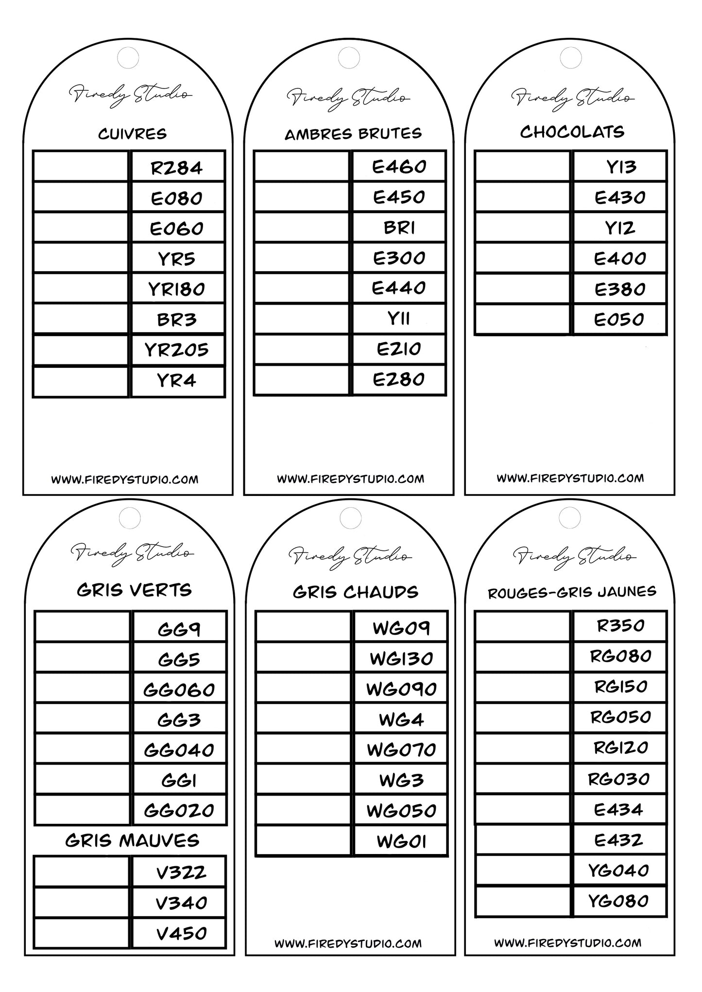 Nuancier Pantone 320 alcool